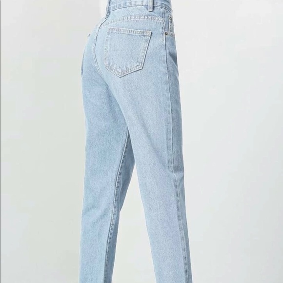 Never Worn Roll-Up Mom Jeans - Boho Chic - Picture 2 of 3
